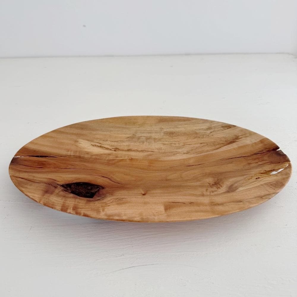 田中　陽三さんの楕円皿　栃木　ウレタン仕上げ