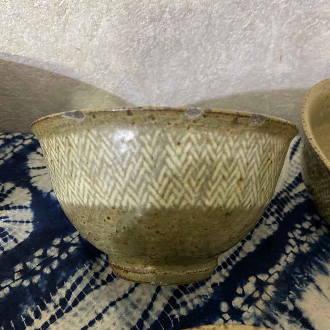 島岡達三　茶碗　六客