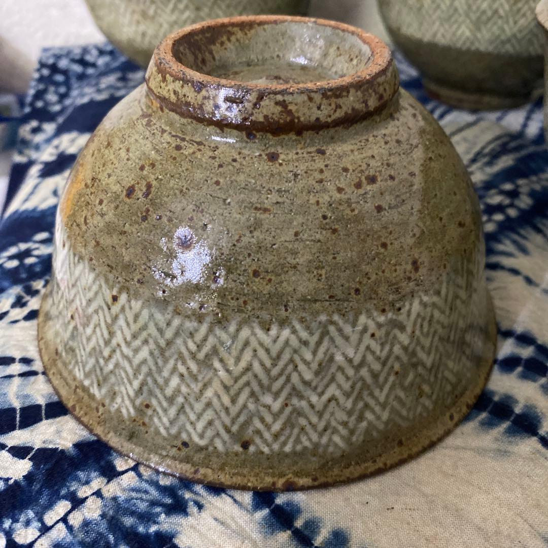 島岡達三　茶碗　六客