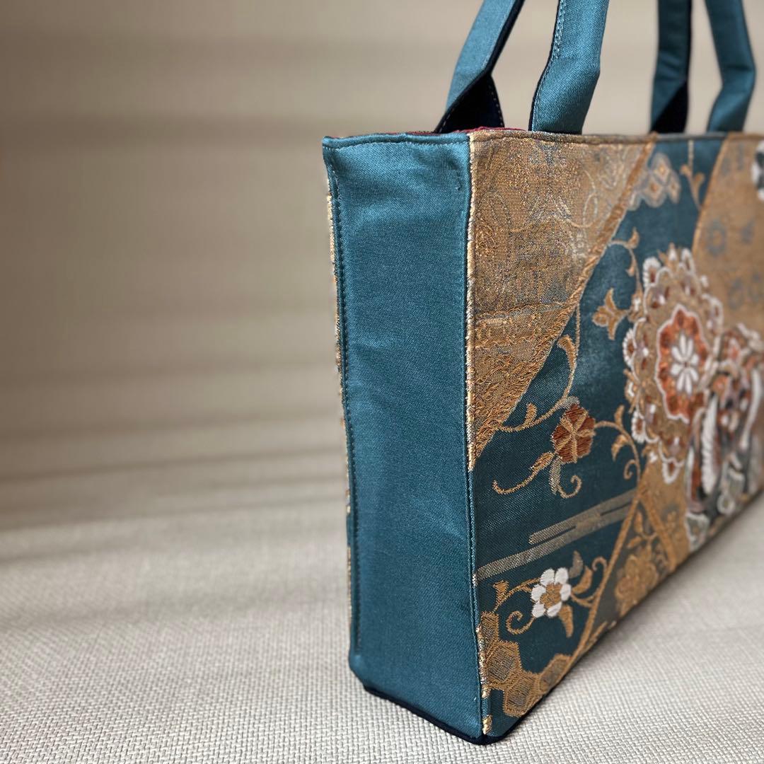 帯リメイクバッグ 一点物 袋帯 フォーマルバッグ 正倉院文様 和装 母の日 式典