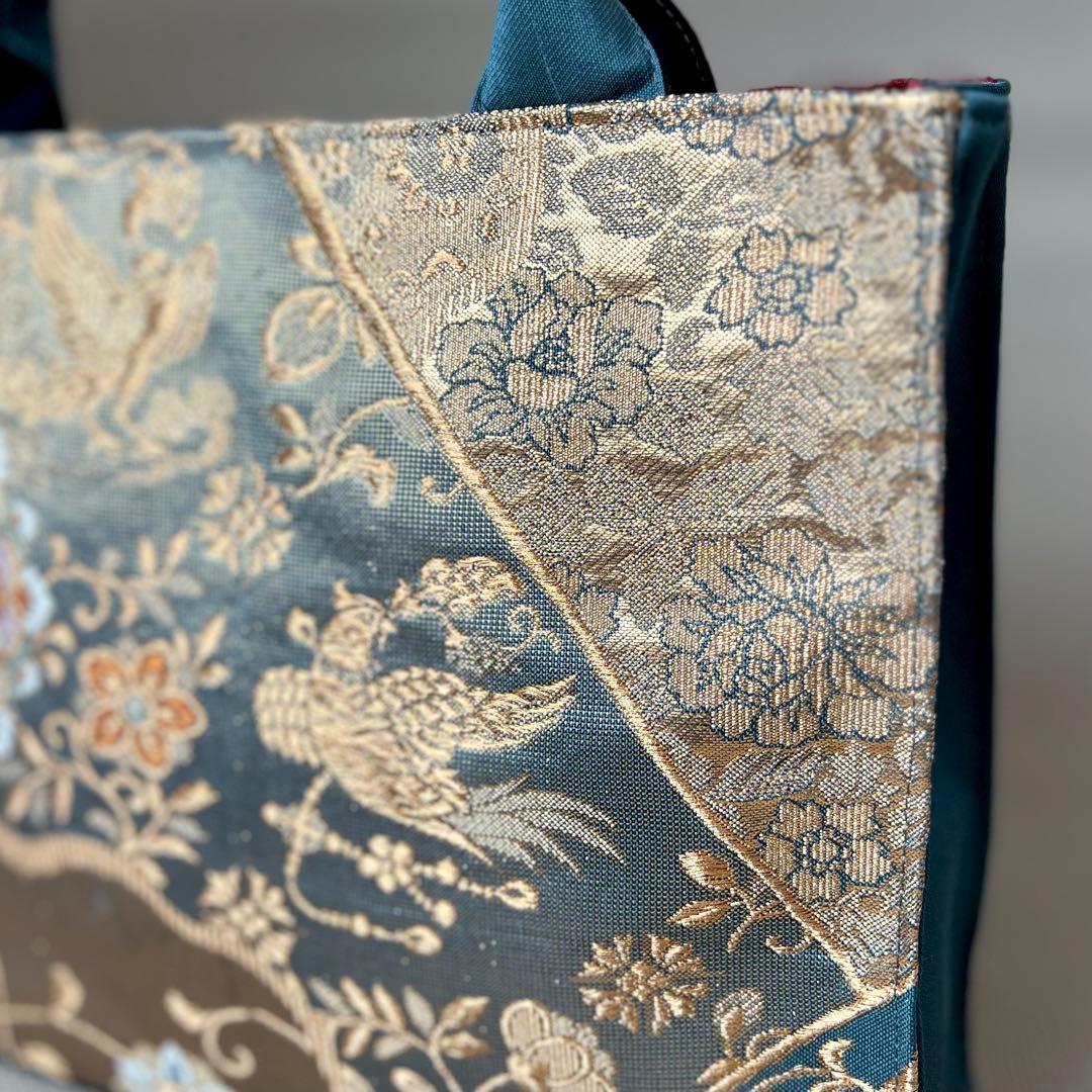 帯リメイクバッグ 一点物 袋帯 フォーマルバッグ 正倉院文様 和装 母の日 式典