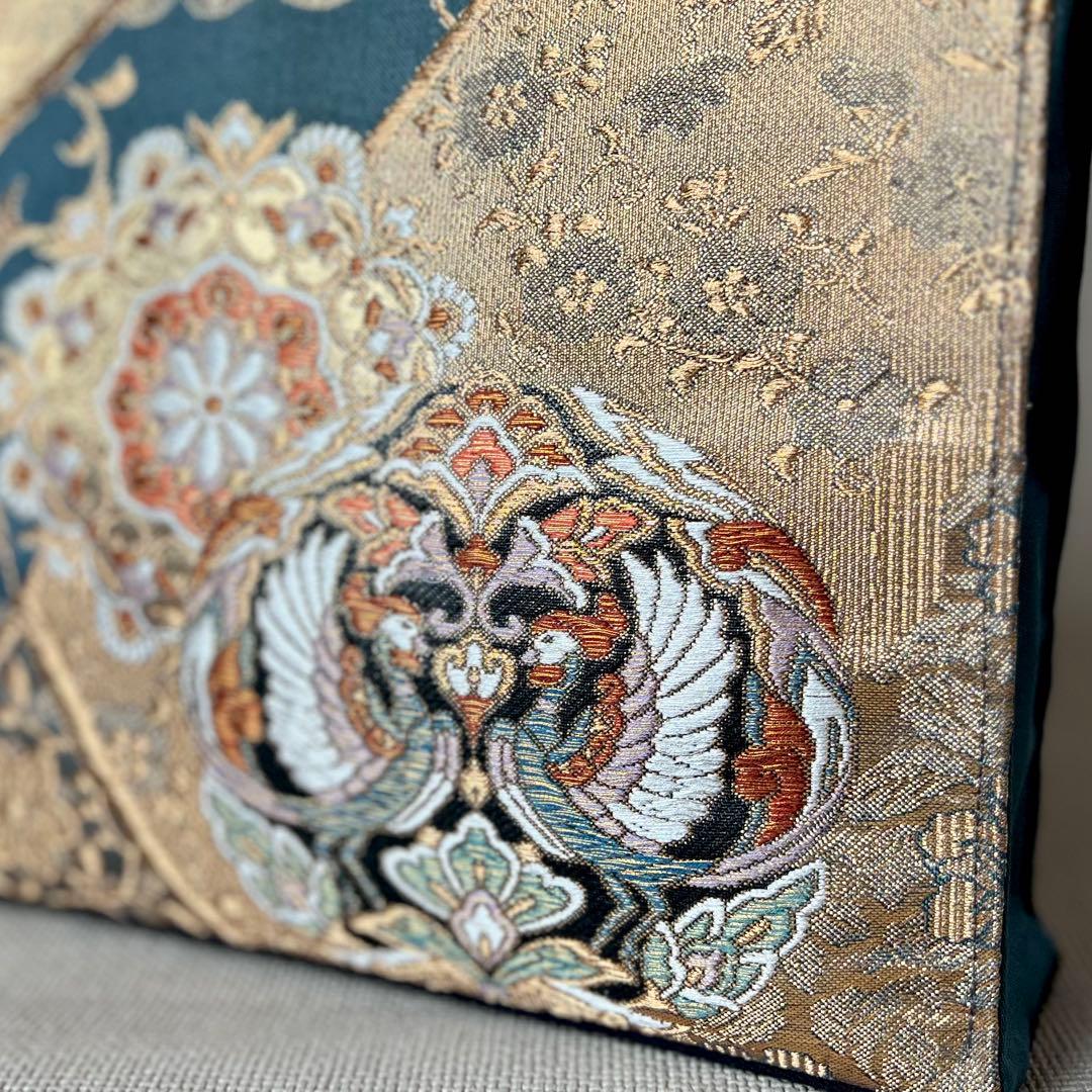 帯リメイクバッグ 一点物 袋帯 フォーマルバッグ 正倉院文様 和装 母の日 式典