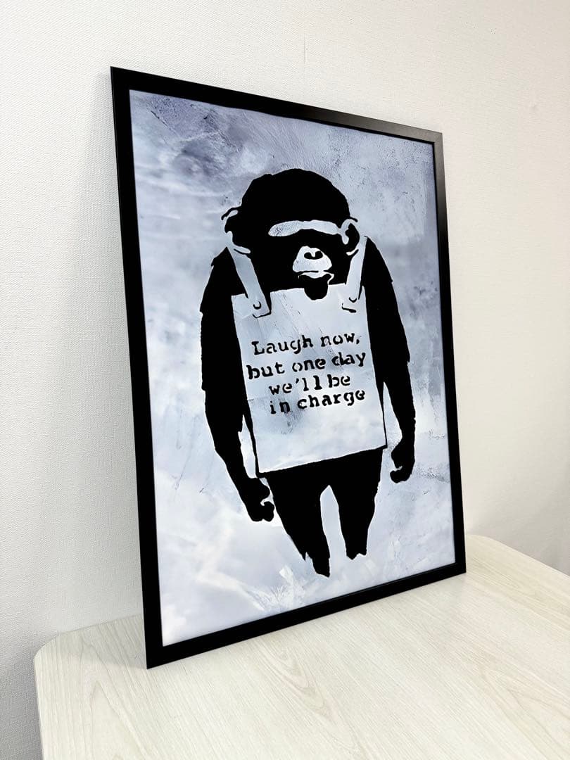 No.244♡半額祭♡キャンバスアート　ストリートアートポスター　バンクシー