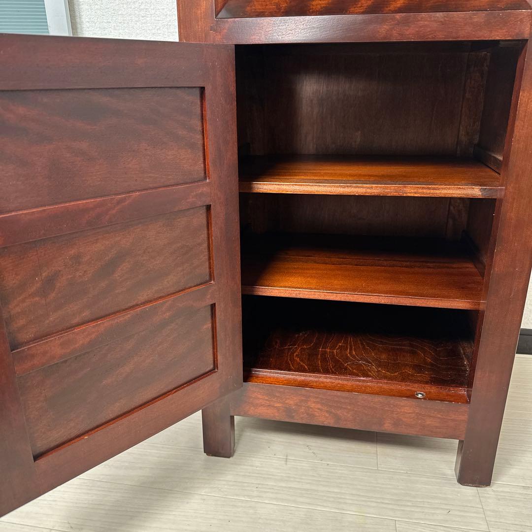 松本民芸家具 立体的なデザイン C型電話台 約13万8千円 i4※