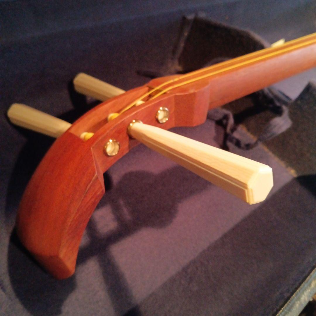 高級　三味線　本体　ケース付