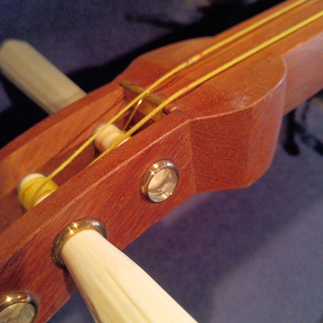 高級　三味線　本体　ケース付