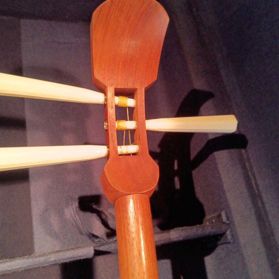 高級　三味線　本体　ケース付