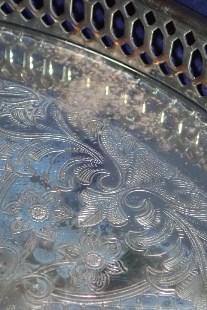 HD4704 盆 真鍮銀メッキ カナダ モートンパーカー