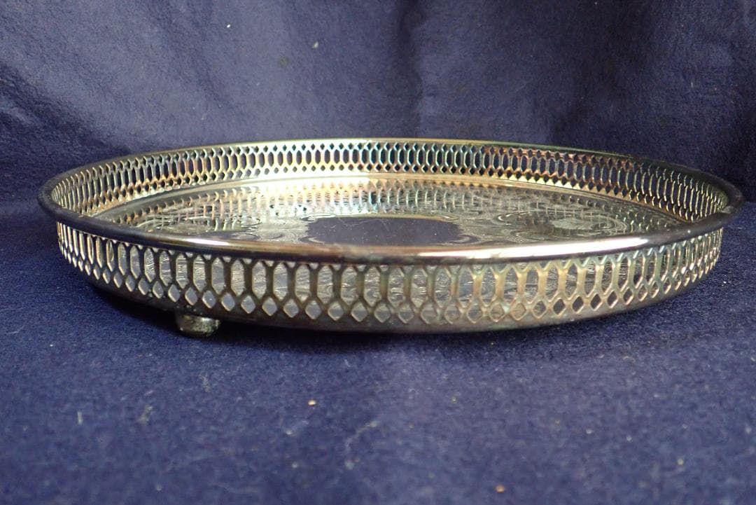 HD4704 盆 真鍮銀メッキ カナダ モートンパーカー