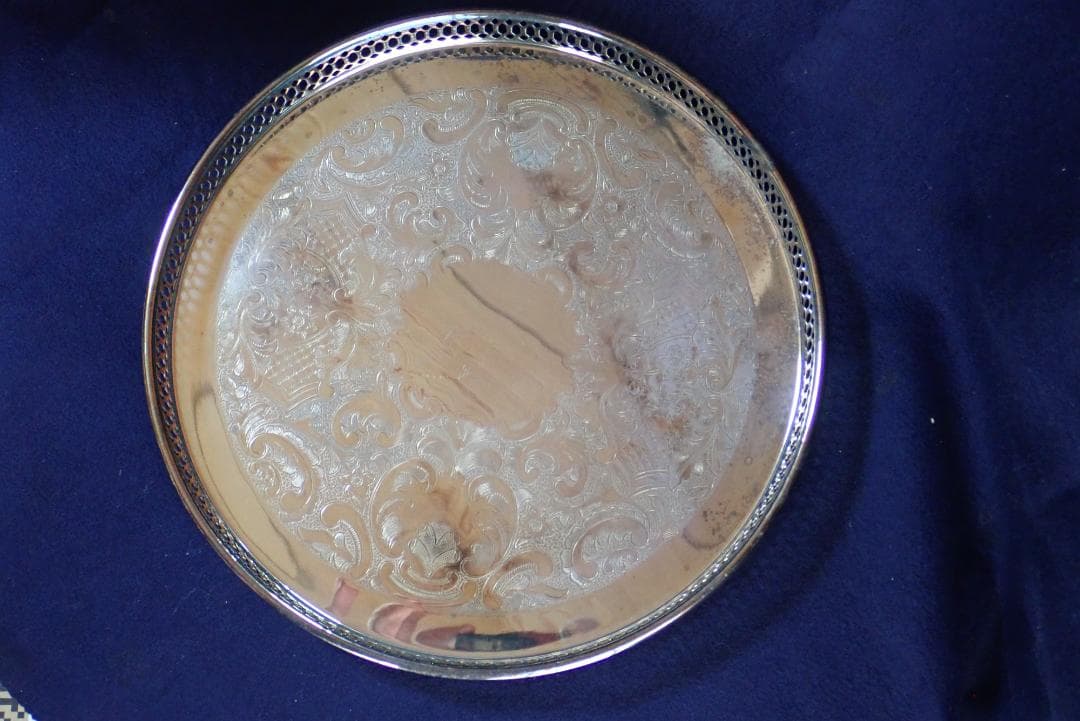 HD4704 盆 真鍮銀メッキ カナダ モートンパーカー