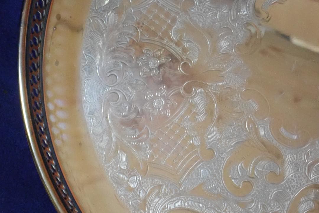 HD4704 盆 真鍮銀メッキ カナダ モートンパーカー