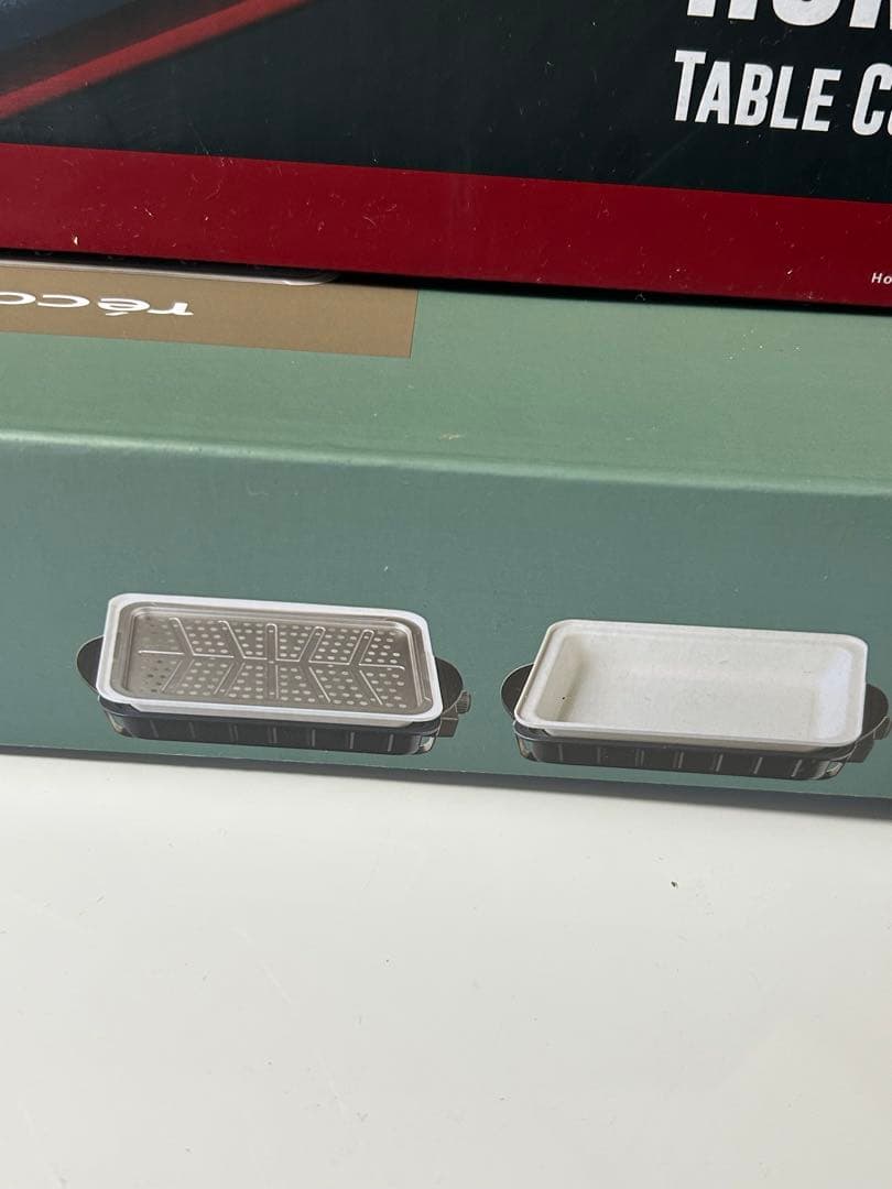 新品 レコルト ホームバーベキュー オプション付　レッド BBQ
