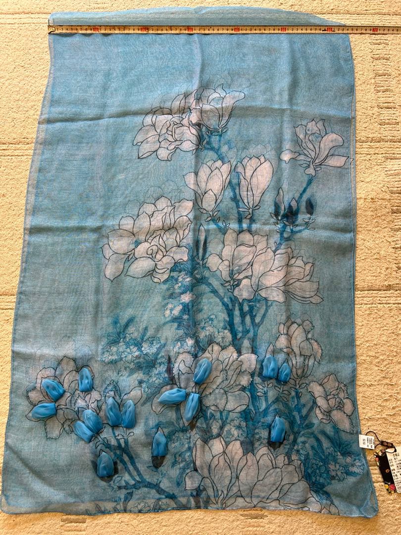 大伴シルク100%のスカーフ