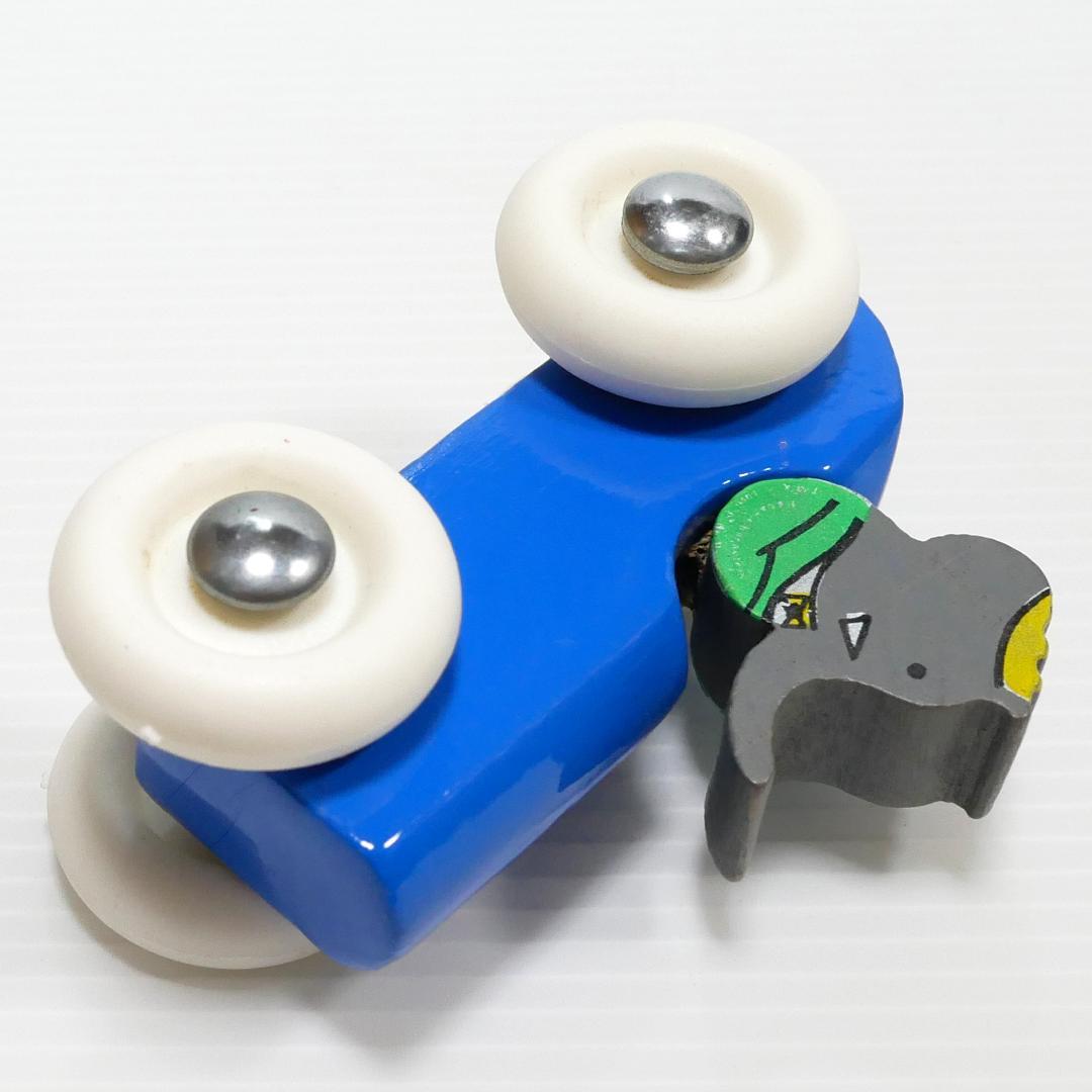 「ぞうのババール」木製ミニカー（vilac社）フランス製　アンティークトイ