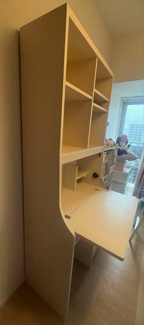 ライティングデスク 木目ホワイト