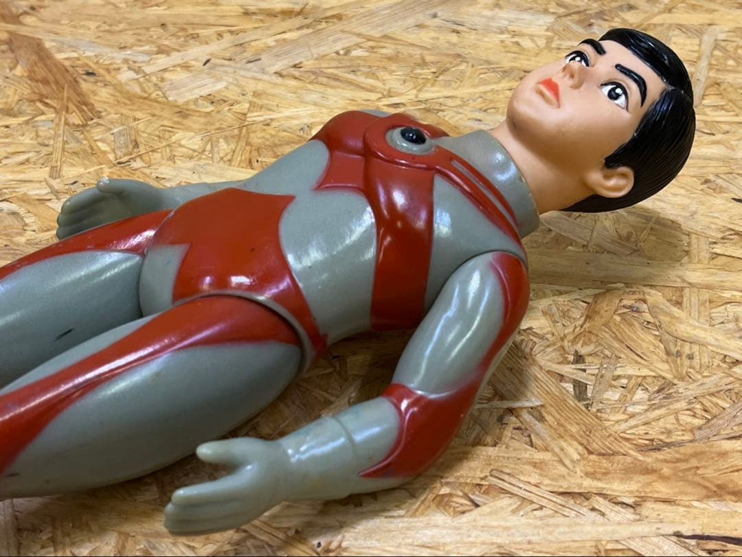 ★当時物 ブルマァクウルトラマンエース　面取れ　ソフビ
