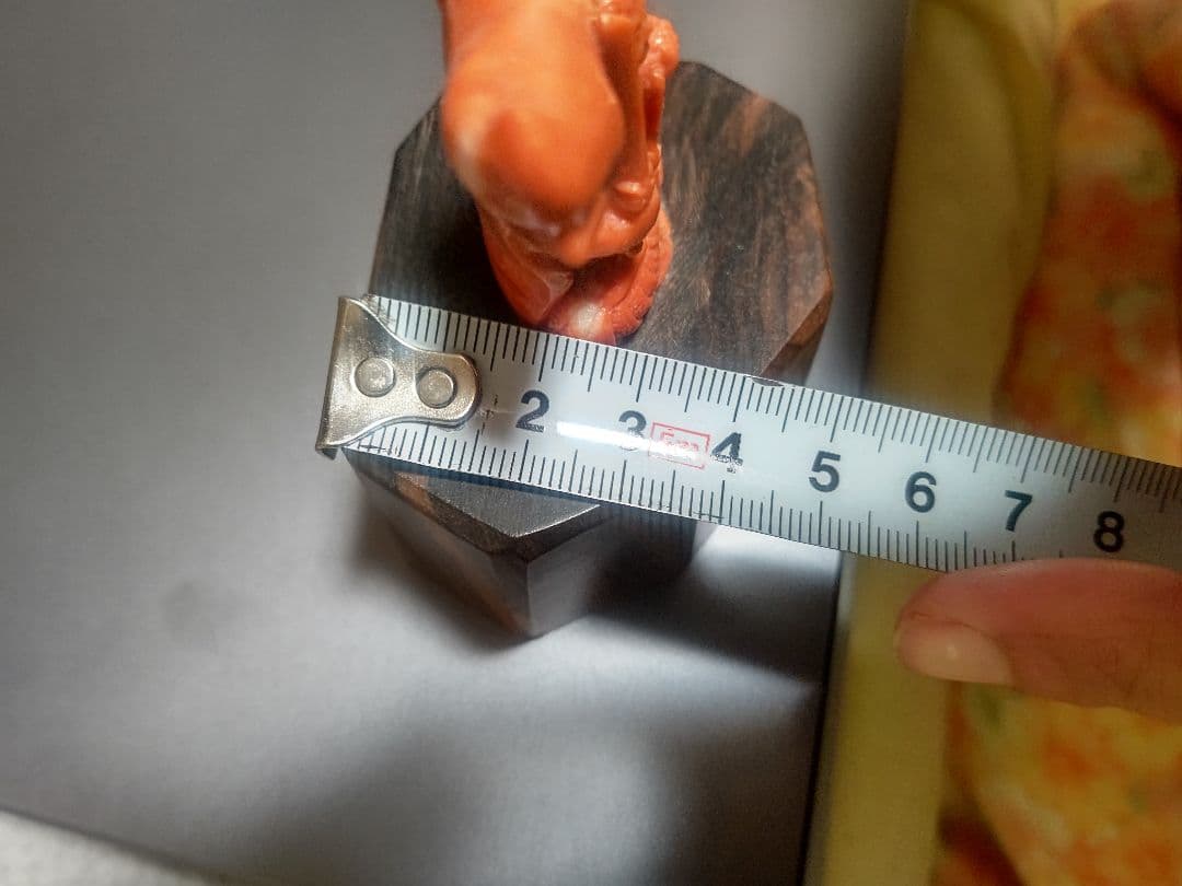 ひでお値下　珊瑚 不動明王 彫刻 珊瑚加工職人