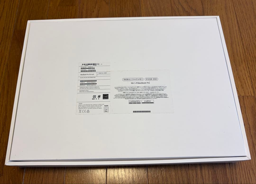 MacBookPro 2021 M1 16GB 512GB 16インチ 箱あり