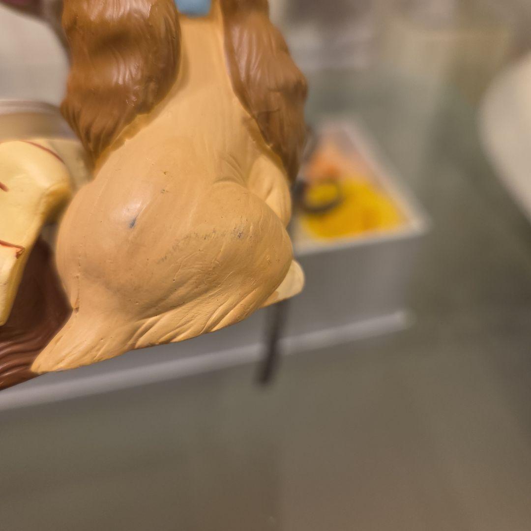 ディズニー レア わんわん物語 置物 フィギア レディ トランプ ヴィンテージ