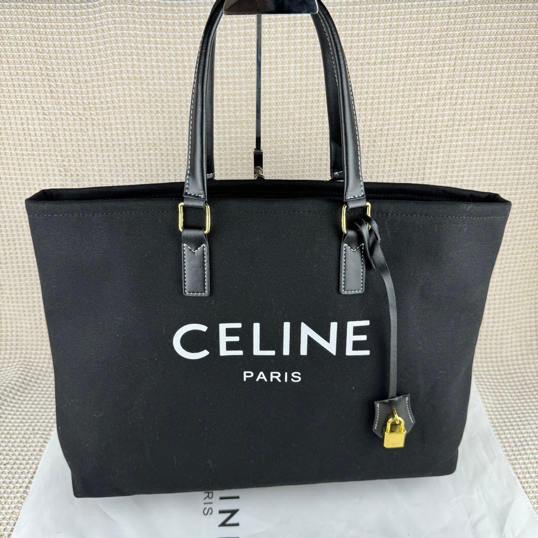 CELINE セリーヌ ホリゾンタルカバ キャンバス トートバッグ