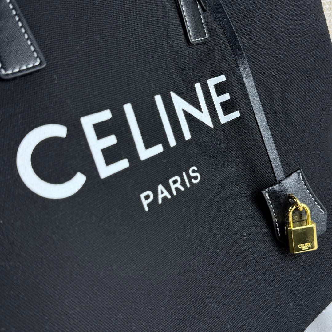 CELINE セリーヌ ホリゾンタルカバ キャンバス トートバッグ