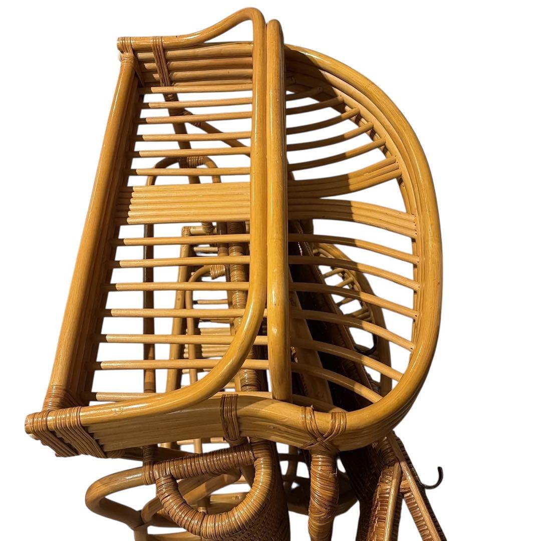 【KOIZUMI】籐ラタン リクライニングチェア コイズミ