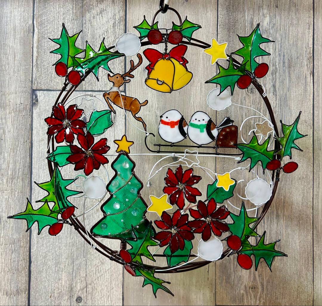 フレブルちゃん「森のxmas~シマエナガ」「クリスマスリース~シマエナガ」