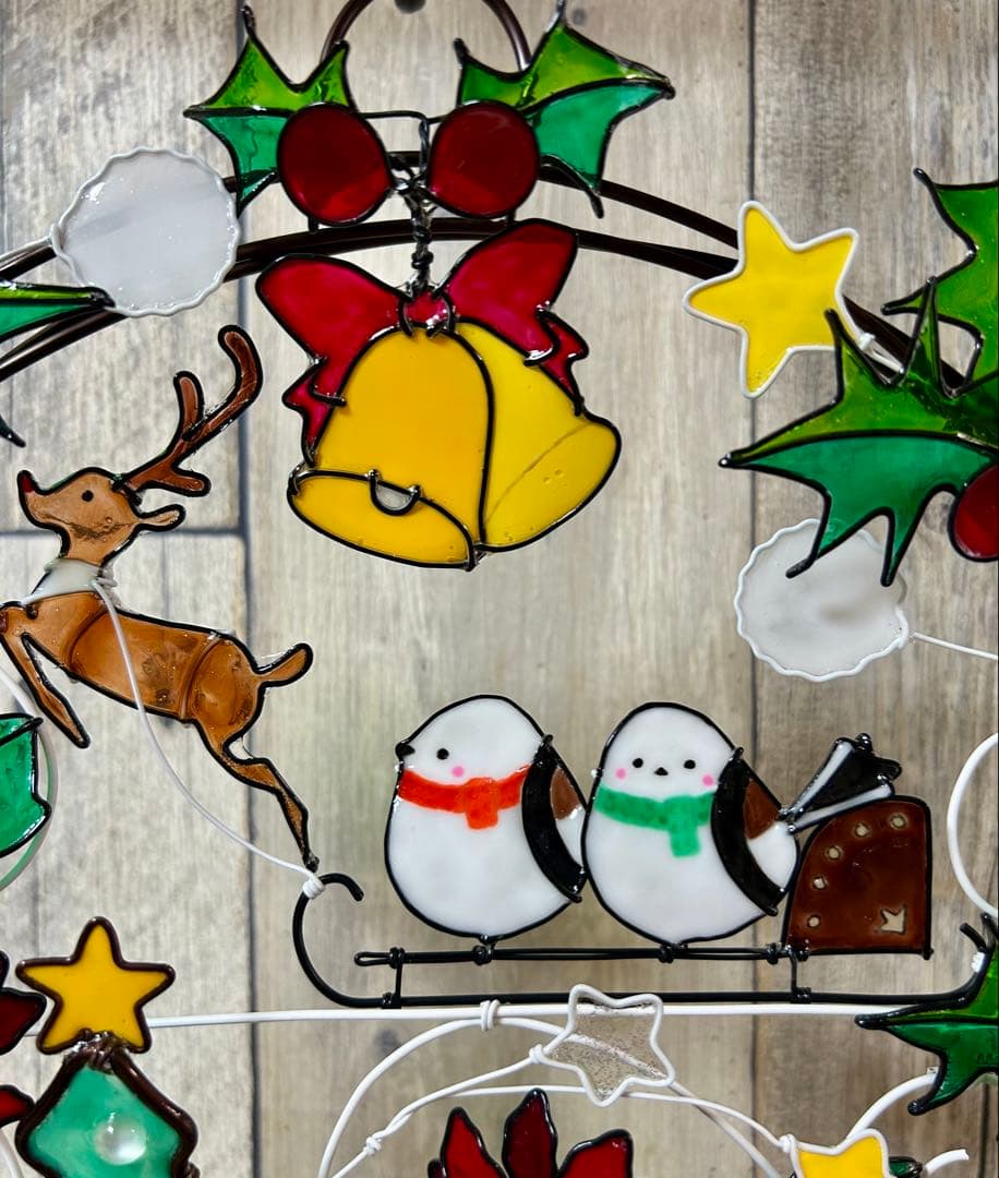 フレブルちゃん「森のxmas~シマエナガ」「クリスマスリース~シマエナガ」