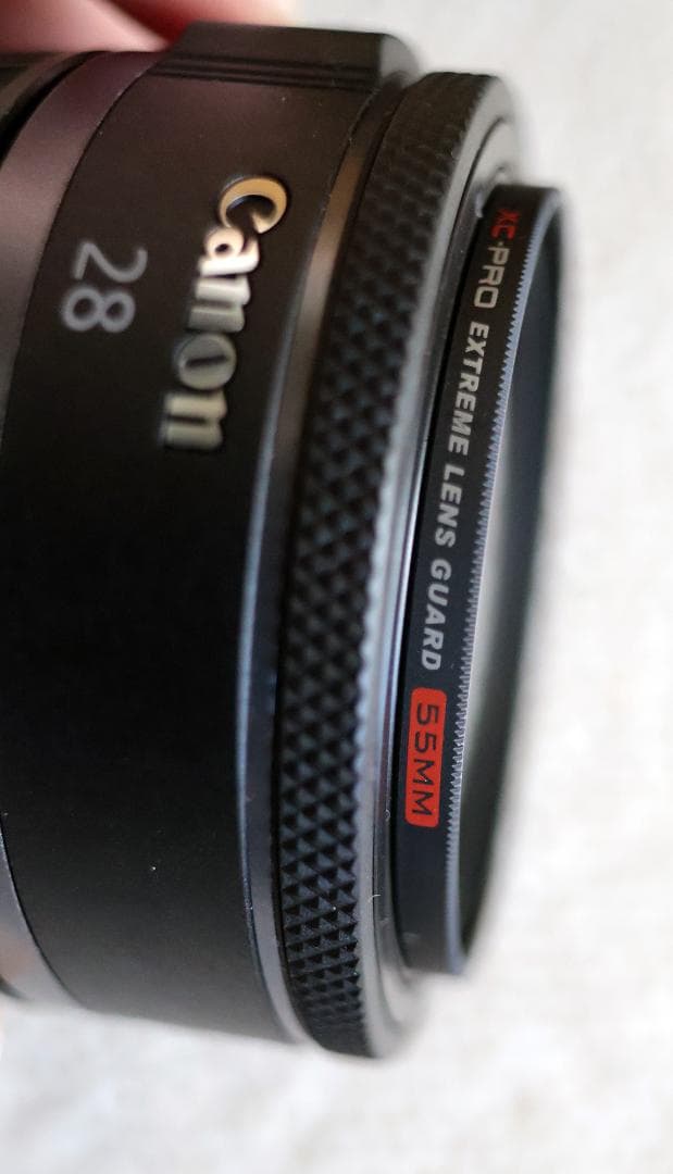 【極美品】Canon RF28mm F2.8 STM　プロテクター付