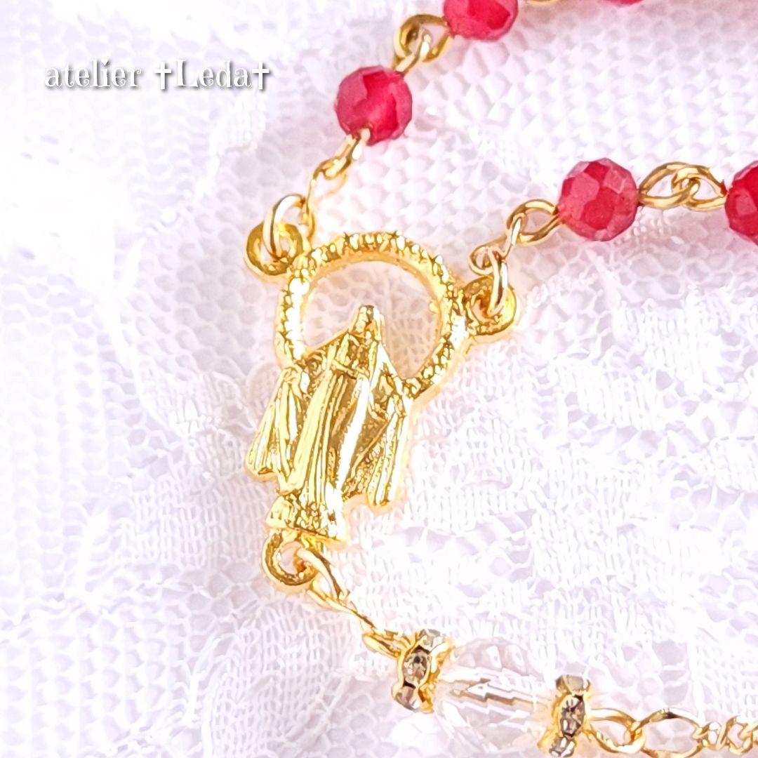 ☆ルビー＆クリスタルクォーツ ロザリオ☆ ~Ruby & Crystal Q~