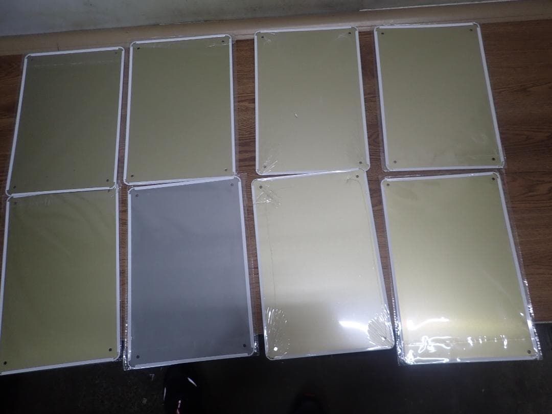 YAZAWA　ブリキ看板　8枚セット