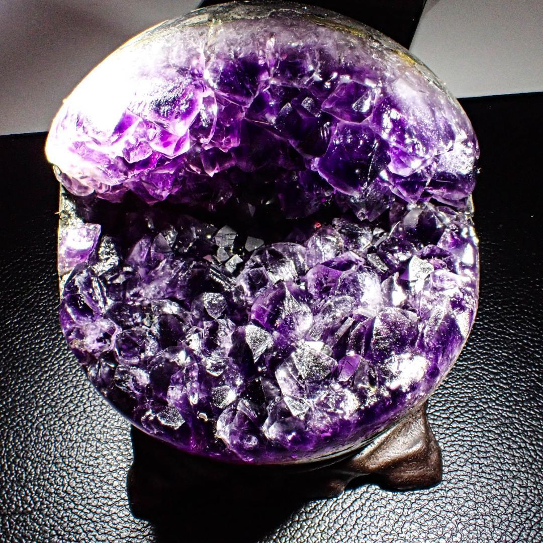 天然石 アメジスドーム 笑口 3 ジオード 紫水晶 原石 結晶 パワーストーン