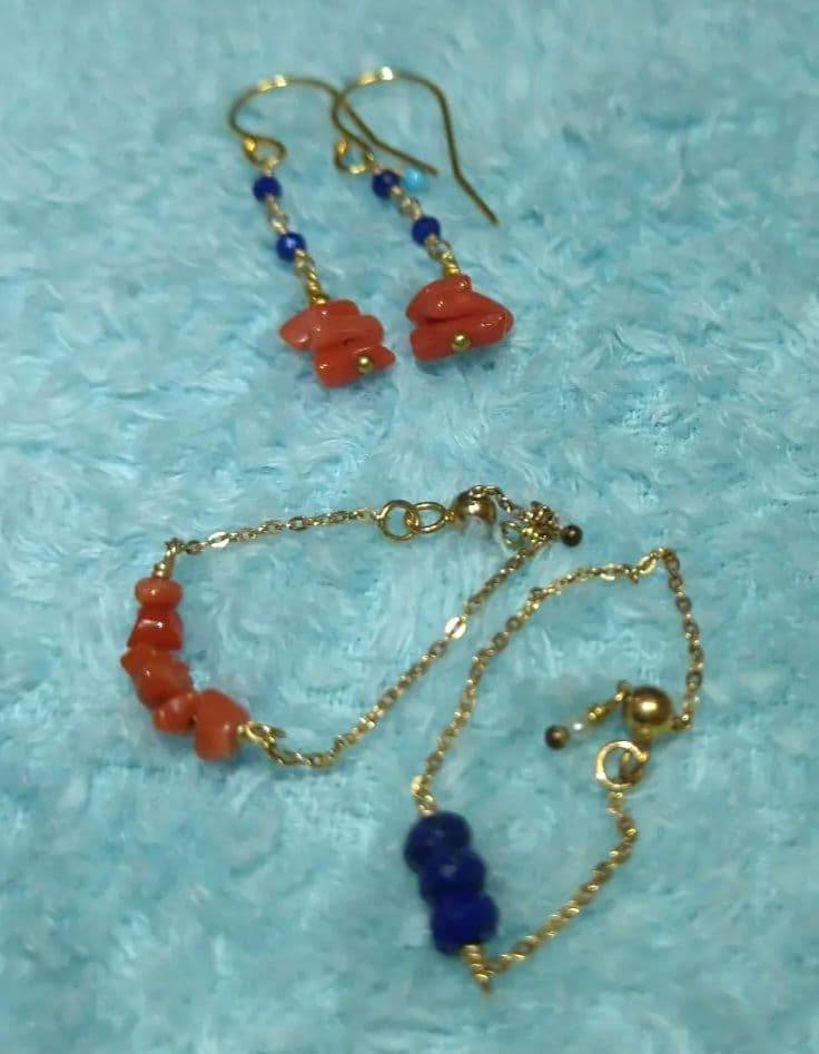 TILLA・EARTH リング2本、ピアスセット