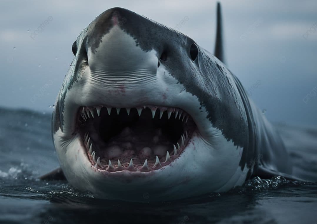 サメの歯　ナローホワイト　USA産　ホホジロザメ祖先種 (細型)