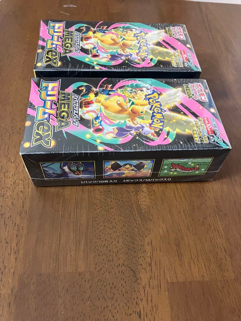 ポケモンカードゲームのMEGAドリームex 2ボックス　シュリンク付き