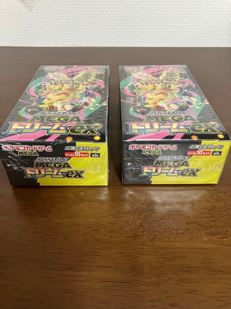 ポケモンカードゲームのMEGAドリームex 2ボックス　シュリンク付き