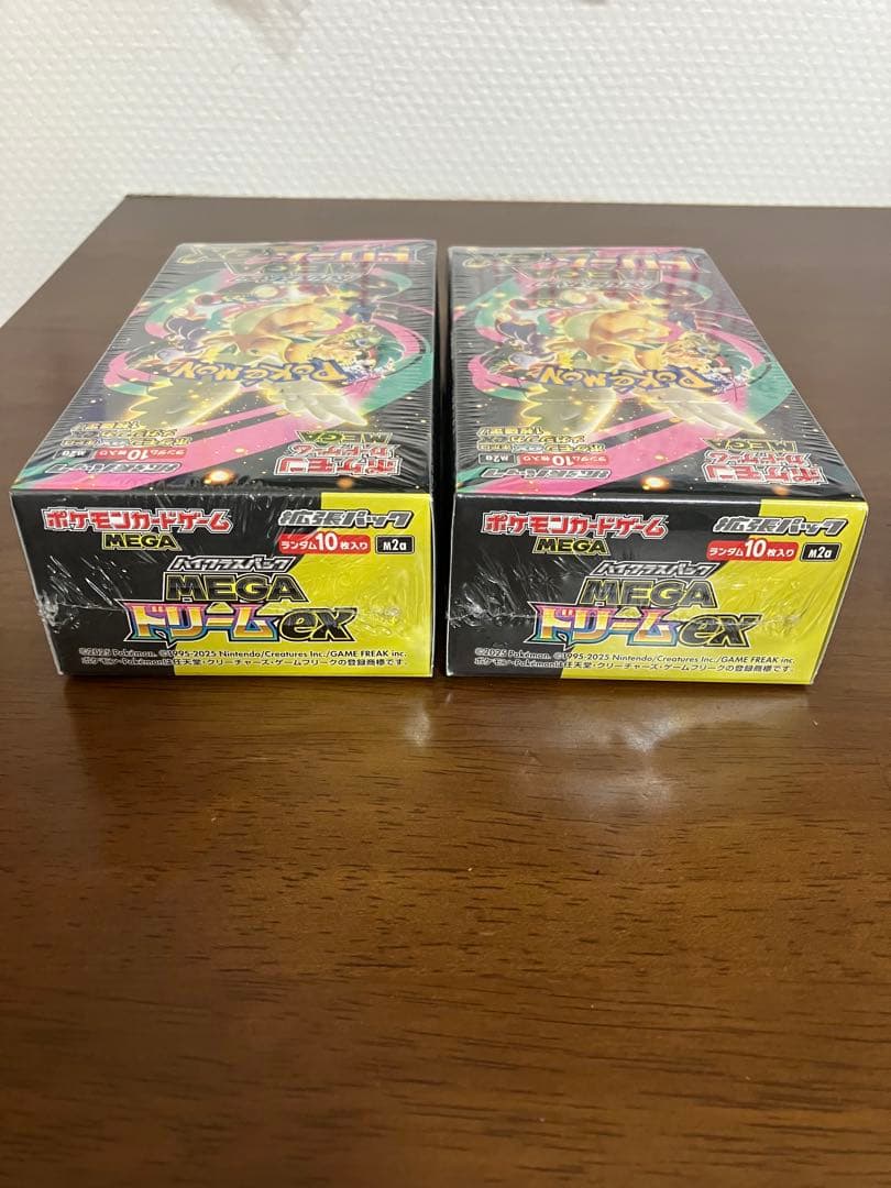 ポケモンカードゲームのMEGAドリームex 2ボックス　シュリンク付き