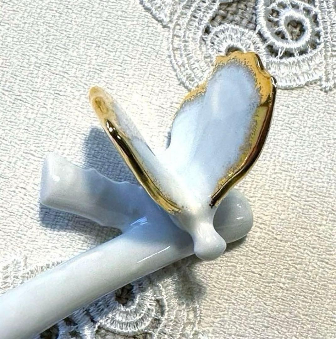 リモージュ Haviland 製　パピヨンゴールド　カトラリーレスト箸置き　2個