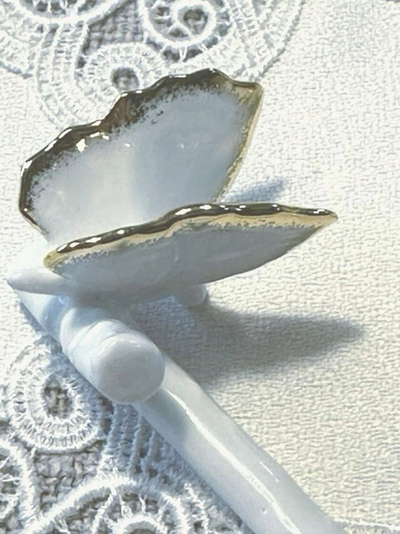 リモージュ Haviland 製　パピヨンゴールド　カトラリーレスト箸置き　2個