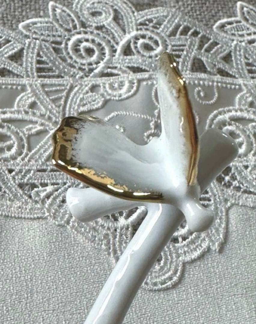 リモージュ Haviland 製　パピヨンゴールド　カトラリーレスト箸置き　2個