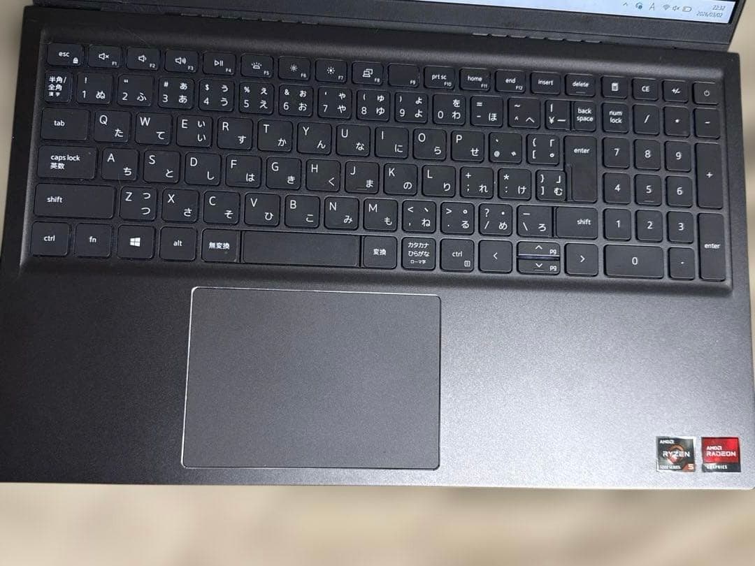 Windowsノート本体 Dell Inspiron 5500U Ryzen5 8GB SSD256GB