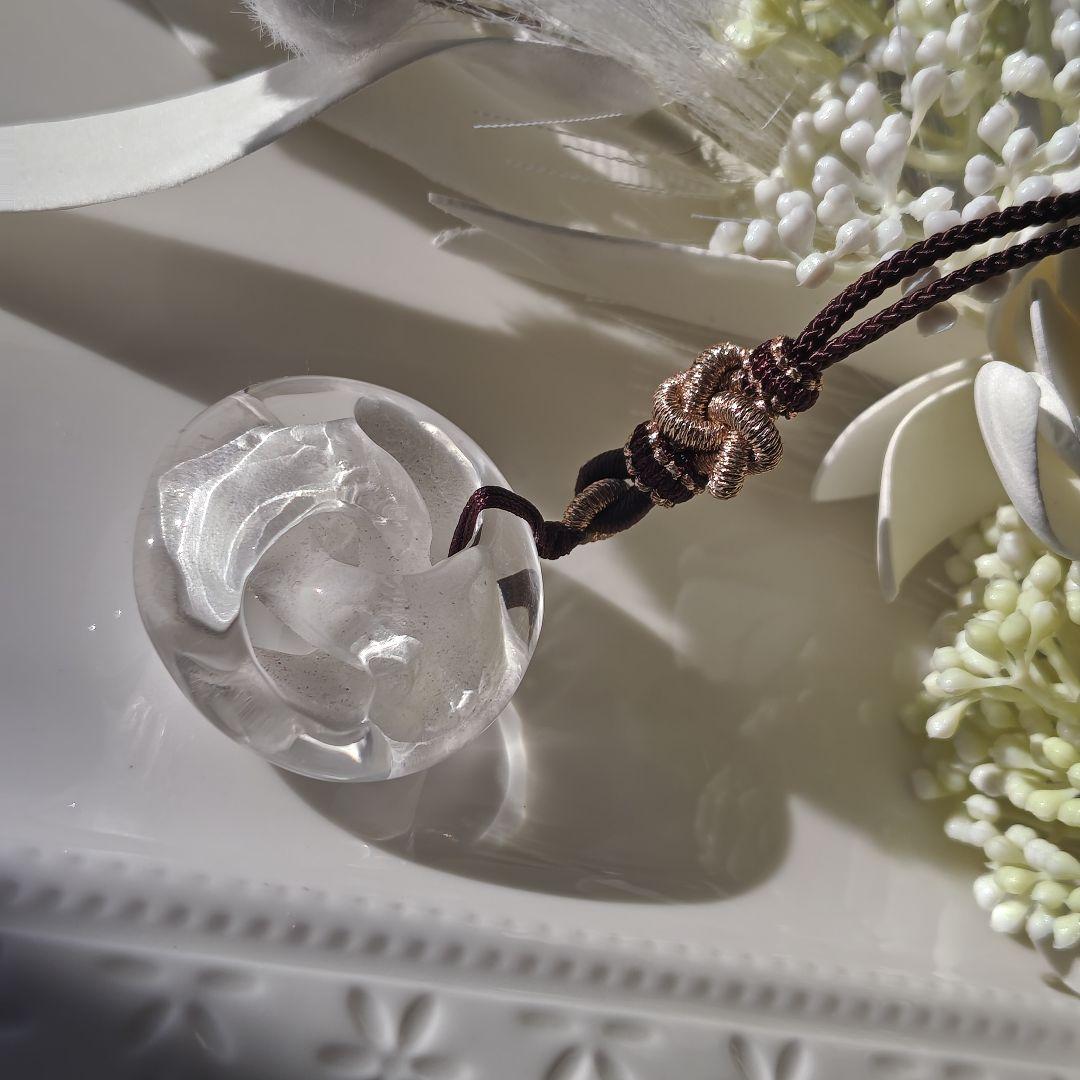 お迎え済です♡2024✩水晶　インフィニティ最強紐ネックレス