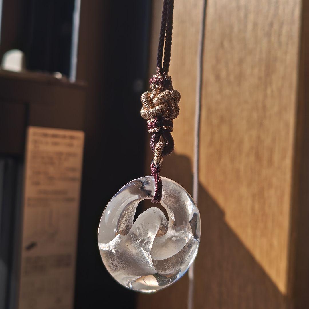 お迎え済です♡2024✩水晶　インフィニティ最強紐ネックレス