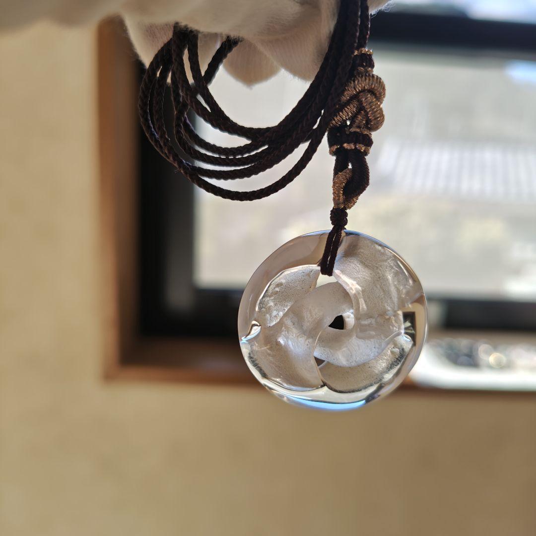 お迎え済です♡2024✩水晶　インフィニティ最強紐ネックレス