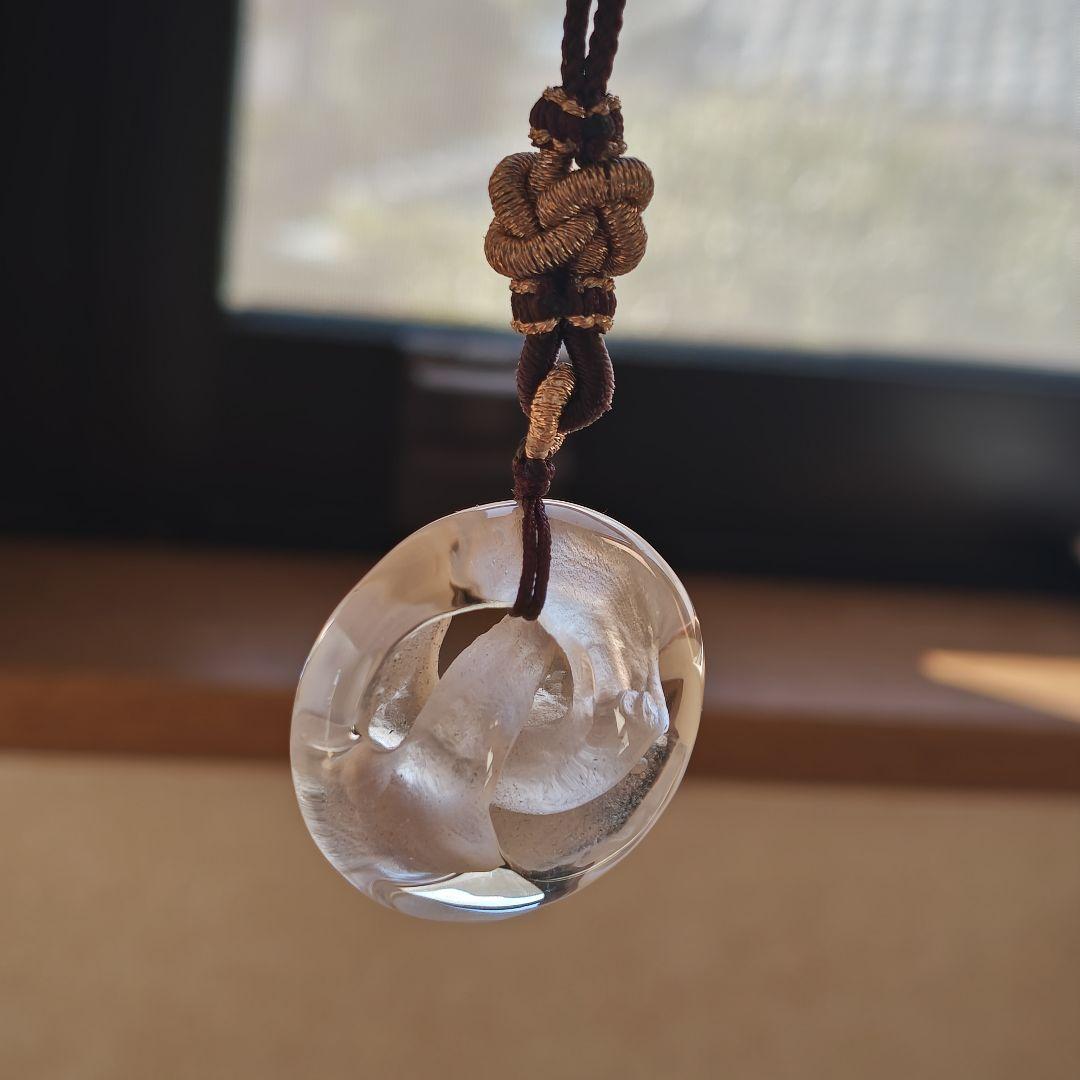 お迎え済です♡2024✩水晶　インフィニティ最強紐ネックレス