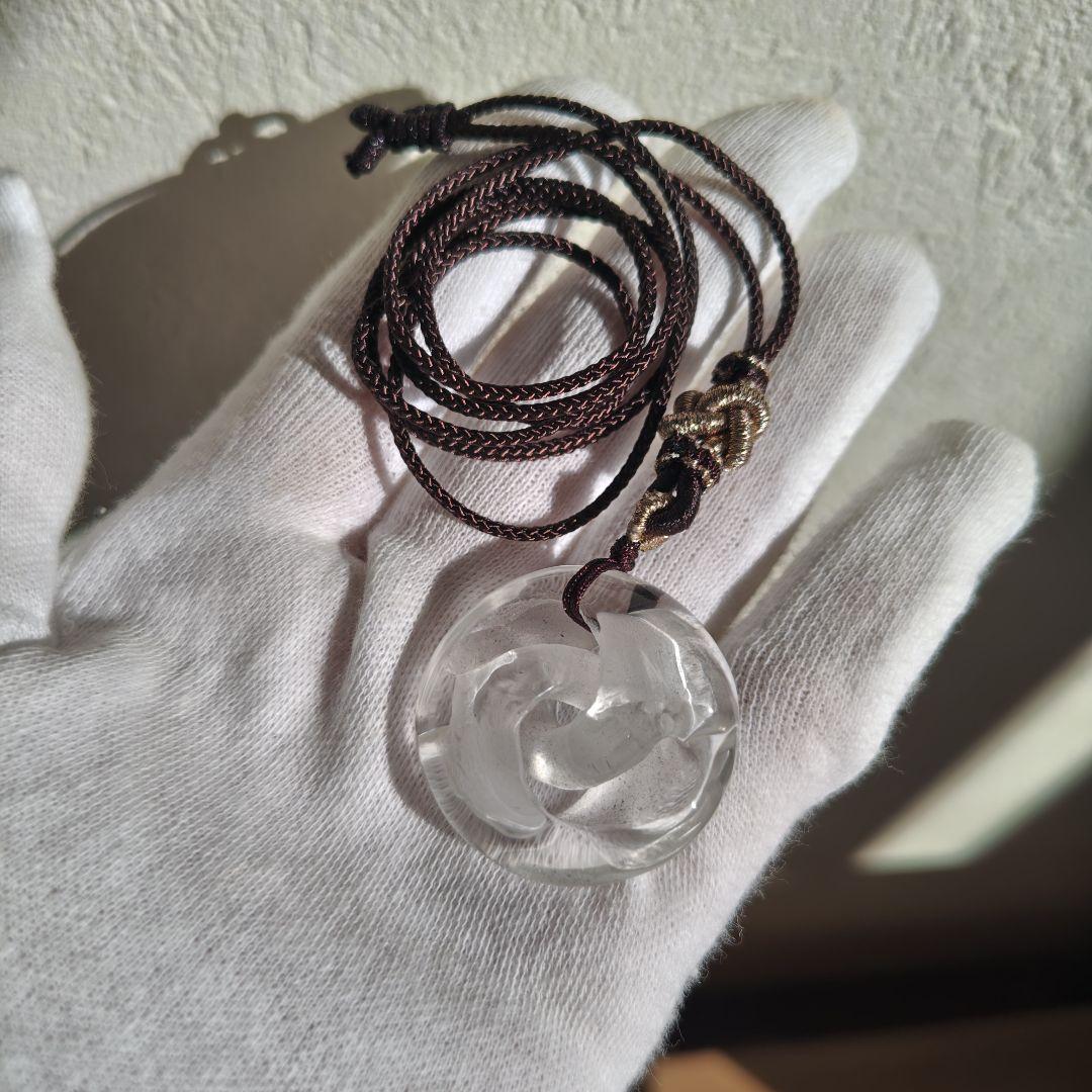 お迎え済です♡2024✩水晶　インフィニティ最強紐ネックレス