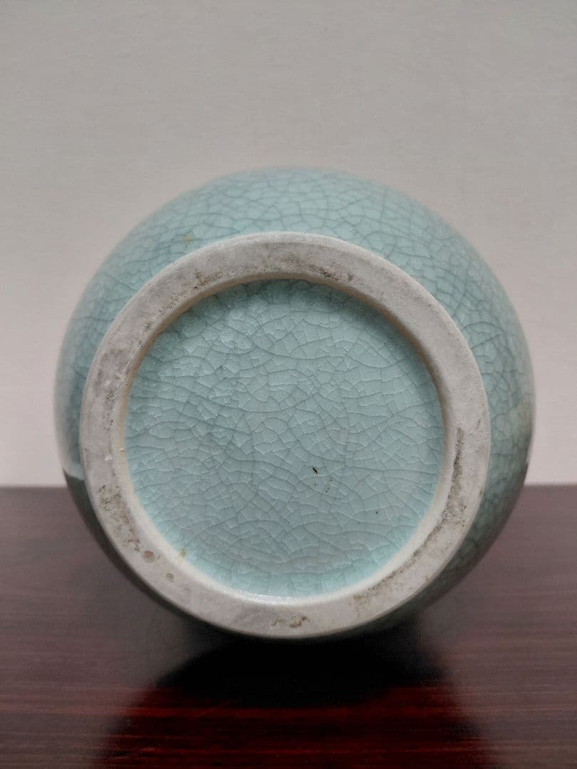 青磁 耳付花瓶 壷 詳細不明