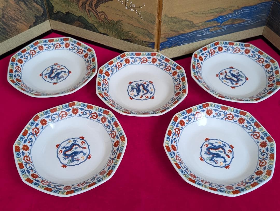 大日本龍峰窯　チャーハン皿　スープ碗　10品