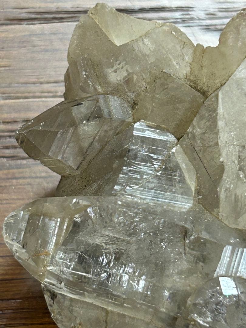 スカルドゥ産 スモーキークォーツ ブラックトルマリン共生クラスター