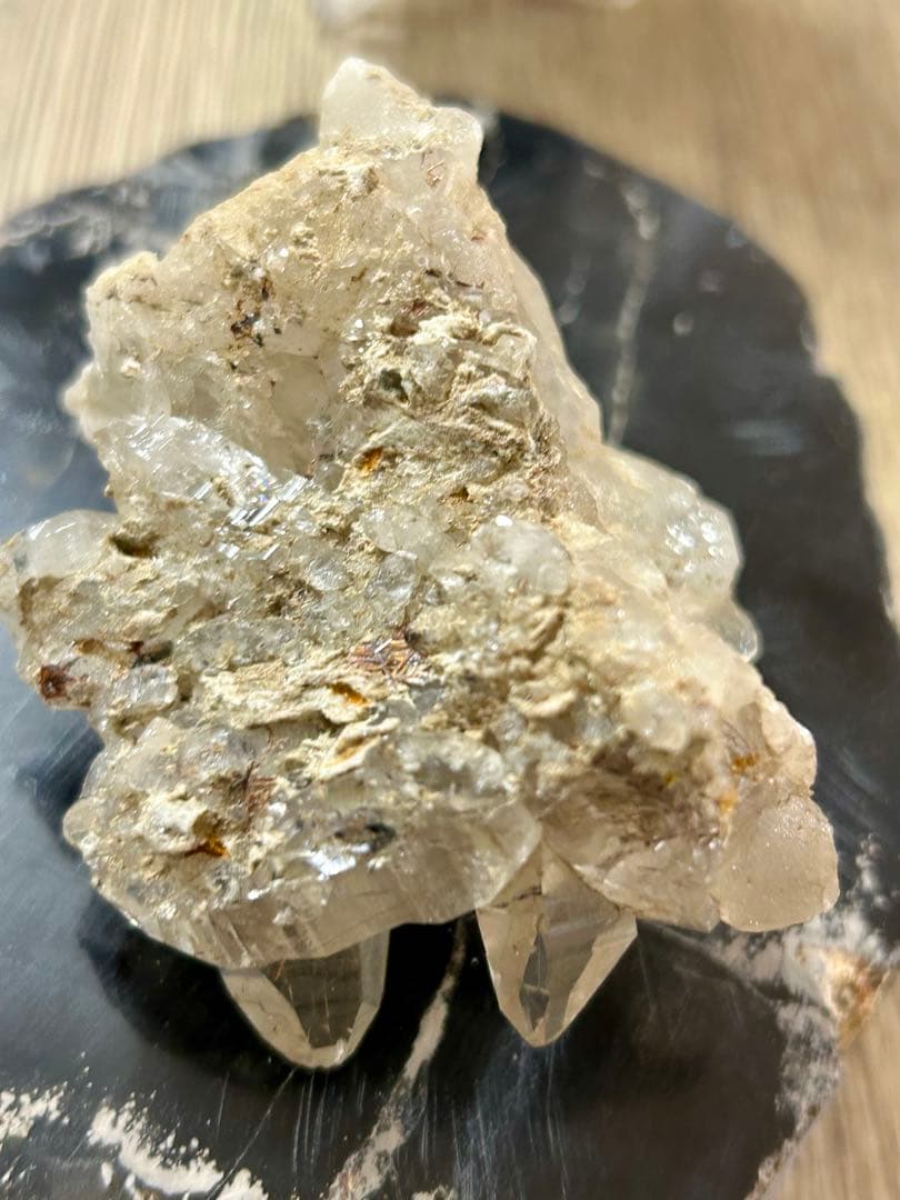 スカルドゥ産 スモーキークォーツ ブラックトルマリン共生クラスター